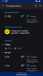 Regn Alarm (Rain Alarm) screenshot