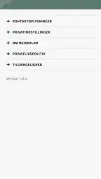 Rejseklar screenshot