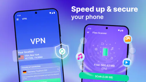 Renser telefonen & VPN screenshot