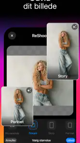 ReShoot: AI-foto og redigering screenshot