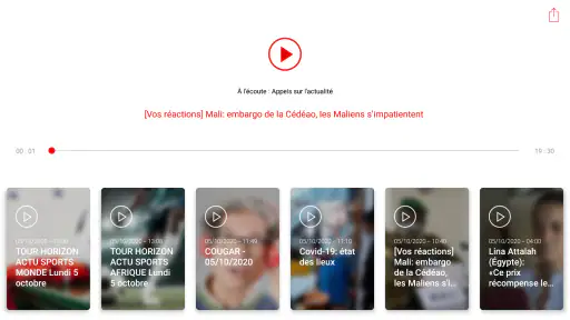 RFI - L'actualité mondiale screenshot