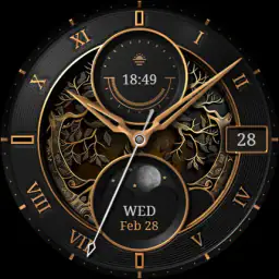 S4U Mystique - Gold watch face screenshot
