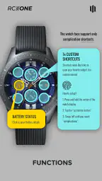 S4U RC ONE - Retro watch face screenshot