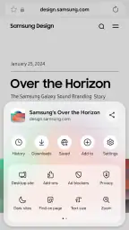 Samsung Internet Browser screenshot