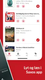 Saxo: Lydbøger og E-bøger screenshot