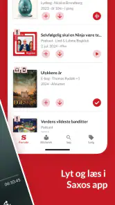 Saxo: Lydbøger og E-bøger screenshot