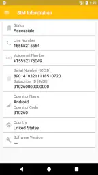 SIM Card Info screenshot