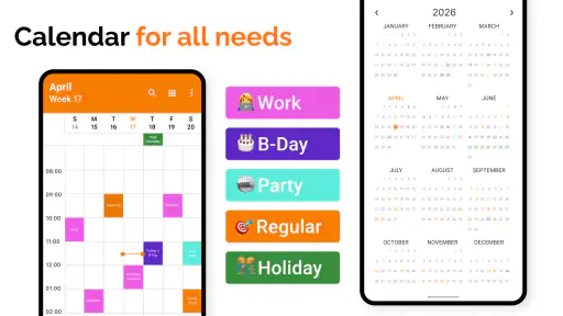 Simpel kalender screenshot