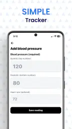 Simple Blood Pressure Tracker screenshot
