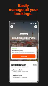 SIXT rent. share. ride. plus. screenshot
