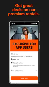 SIXT rent. share. ride. plus. screenshot