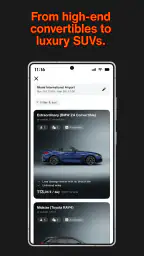 SIXT rent. share. ride. plus. screenshot