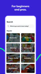Skillshare Online Klasser screenshot