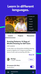 Skillshare Online Klasser screenshot