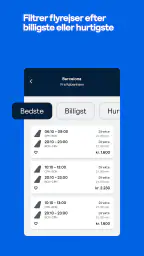 Skyscanner Flyrejser Hoteller screenshot