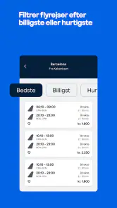 Skyscanner Flyrejser Hoteller screenshot