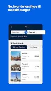 Skyscanner Flyrejser Hoteller screenshot