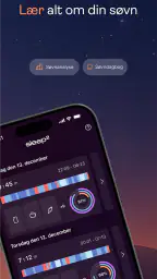 sleep²: søvnmonitor og analyse screenshot