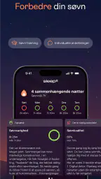 sleep²: søvnmonitor og analyse screenshot