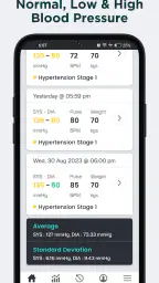 SmartBP blodtryksmåler screenshot