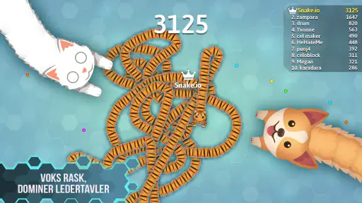 Snake.io Morsomme slangespill screenshot