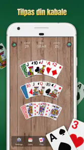 Solitaire kortspil screenshot