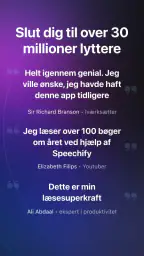Speechify Tekst til tale-lyd screenshot