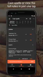 Spell Tracker (Pathfinder 1e) screenshot