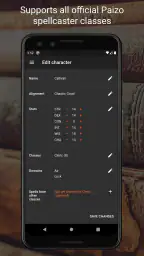 Spell Tracker (Pathfinder 1e) screenshot