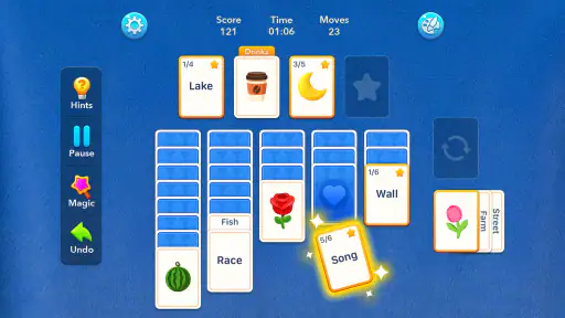 Spider Solitaire: Word Games screenshot