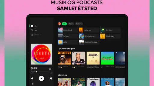 Spotify – musik og podcasts screenshot
