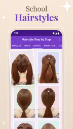 Step by Step Hairstyle App screenshot