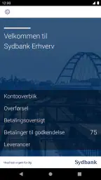 Sydbanks MobilBank Erhverv screenshot