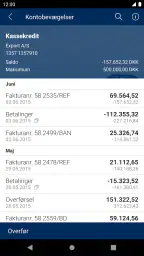Sydbanks MobilBank Erhverv screenshot