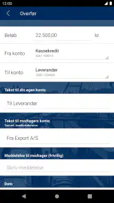 Sydbanks MobilBank Erhverv screenshot