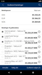 Sydbanks MobilBank Erhverv screenshot