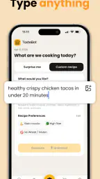 TasteBot: AI Recipe Generator screenshot