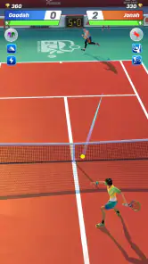 Tennis Clash: multiplayerspil screenshot