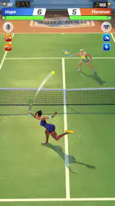 Tennis Clash: multiplayerspil screenshot