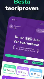 Testen.no: Øv til teoriprøven screenshot