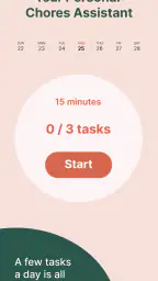 Tidy: Rengøringsplan screenshot