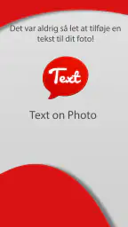 Tilføj tekst på foto screenshot