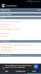 Togtrafikken — tog i realtid screenshot
