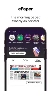 TOI English News, Daily ePaper screenshot
