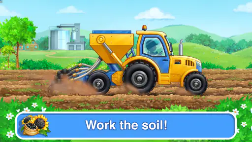 Tractor, car: kids farm games screenshot