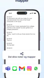 Transkriptor - Tale til Tekst screenshot