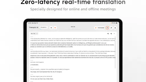 Transync AI - Oversætter screenshot