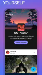 Tumblr Social Media & Art Blog screenshot
