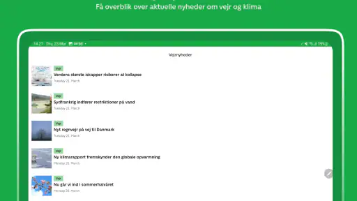 TV 2 Vejr - dagens vejrudsigt screenshot