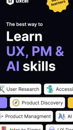Uxcel: Learn UX design, PM, AI screenshot